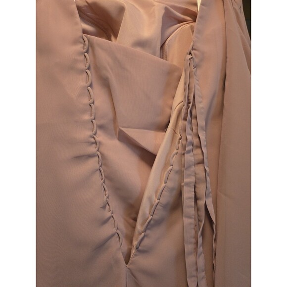 Mauve Simple Mother of the Bride Dress Zipper Back Chiffon Wedding Gowns 8 - Picture 9 of 13